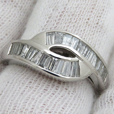 ノンブランド NON BRAND ダイヤリング プラチナシルバー Pt900 ダイヤモンド リング 指輪 14号