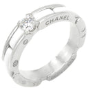 シャネル CHANEL シャネル ウルトラリング ホワイトXホワイトゴールド K18WG セラミック ダイヤモンド T52(JP12) リング 指輪 白 18K AU750 11.5号