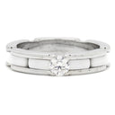 シャネル CHANEL シャネル ウルトラリング ホワイトXホワイトゴールド K18WG セラミック ダイヤモンド T52(JP12) リング 指輪 白 18K AU750 11.5号