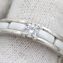 シャネル CHANEL シャネル ウルトラリング ホワイトXホワイトゴールド K18WG セラミック ダイヤモンド T52(JP12) リング 指輪 白 18K AU750 11.5号