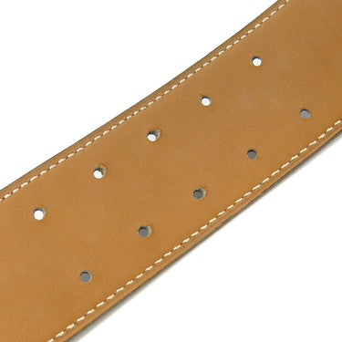 エルメス HERMES ホースバックル ブラック×ゴールド ボックスカーフ ヴォーガリバー ベルト ゴールド金具 リバーシブル 黒 茶 ヴィンテージ ダブルホール