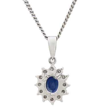 ノンブランド NON BRAND サファイア プラチナシルバー Pt900 Pt850 サファイア ネックレス