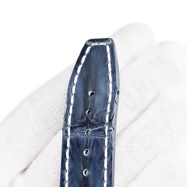 オーデマピゲ AUDEMARS PIGUET ロイヤルオーク オフショア(26170)用 クロコバンド ネイビー クロコダイル 腕時計パーツ 純正 替え ベルト 白ステッチ 28ｍｍ ネイビー 青