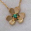 ヴァンクリーフアーペル Van Cleef & Arpels フリヴォル ペンダント ミニ エメラルド VCARP7SB00 イエローゴールド K18YG エメラルド ネックレス 750YG