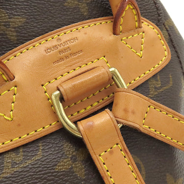 ルイヴィトン LOUIS VUITTON ミニ モンスリ M51137 モノグラム モノグラムキャンバス リュック・デイパック ゴールド金具 茶 バックパック