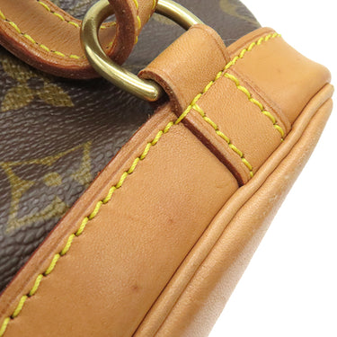 ルイヴィトン LOUIS VUITTON ミニ モンスリ M51137 モノグラム モノグラムキャンバス リュック・デイパック ゴールド金具 茶 バックパック