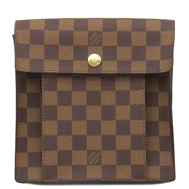ルイヴィトン LOUIS VUITTON ピムリコ N45272 ダミエエベヌ ダミエキャンバス ショルダーバッグ ゴールド金具 茶