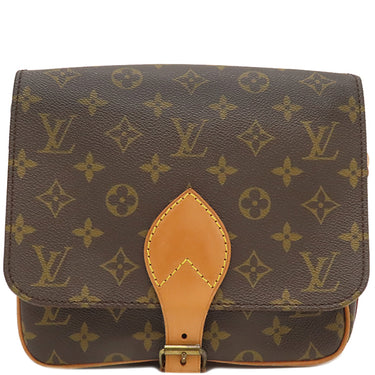 ルイヴィトン LOUIS VUITTON カルトシエール MM M51252 モノグラム モノグラムキャンバス ショルダーバッグ ゴールド金具 茶