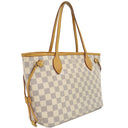 ルイヴィトン LOUIS VUITTON ネヴァーフルPM N51110 ダミエアズール ダミエアズールキャンバス トートバッグ ゴールド金具 白