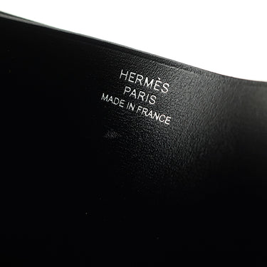 エルメス HERMES Hセリエ ブラック ボックスカーフ カードケース 黒