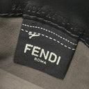 フェンディ FENDI ストラップ ユー スマホケース付き 8AV132 ブラック レザー スマートフォンケース ゴールド金具 ショルダーストラップ ズッカ柄 黒