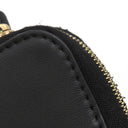 フェンディ FENDI ストラップ ユー スマホケース付き 8AV132 ブラック レザー スマートフォンケース ゴールド金具 ショルダーストラップ ズッカ柄 黒