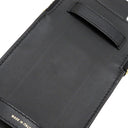 フェンディ FENDI ストラップ ユー スマホケース付き 8AV132 ブラック レザー スマートフォンケース ゴールド金具 ショルダーストラップ ズッカ柄 黒