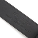 バレンシアガ BALENCIAGA ザ ハッカー プロジェクト BBロゴ 680456 ブラック レザー ベルト ヴィンテージ金具 グッチ コラボ 黒 ゴールド