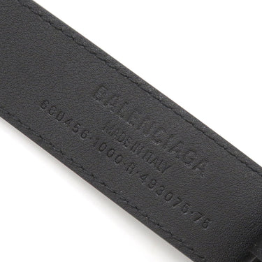 バレンシアガ BALENCIAGA ザ ハッカー プロジェクト BBロゴ 680456 ブラック レザー ベルト ヴィンテージ金具 グッチ コラボ 黒 ゴールド