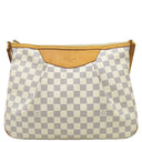ルイヴィトン LOUIS VUITTON シラクーサ MM N41112 ダミエアズール ダミエアズールキャンバス ショルダーバッグ ゴールド金具 白 肩掛け