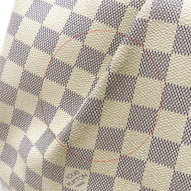 ルイヴィトン LOUIS VUITTON シラクーサ MM N41112 ダミエアズール ダミエアズールキャンバス ショルダーバッグ ゴールド金具 白 肩掛け