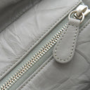 シャネル CHANEL ウルトラステッチ グレー ラムスキン トートバッグ シルバー金具 チェーンショルダー ココマーク