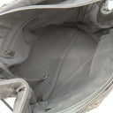 シャネル CHANEL ウルトラステッチ グレー ラムスキン トートバッグ シルバー金具 チェーンショルダー ココマーク