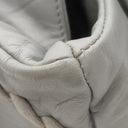 シャネル CHANEL ウルトラステッチ グレー ラムスキン トートバッグ シルバー金具 チェーンショルダー ココマーク