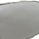 シャネル CHANEL ウルトラステッチ グレー ラムスキン トートバッグ シルバー金具 チェーンショルダー ココマーク