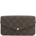 ルイヴィトン LOUIS VUITTON ポシェット フェリシー M81896 フューシャ モノグラムキャンバス チェーンウォレット ゴールド金具 チェーンショルダー ポーチ 茶 赤