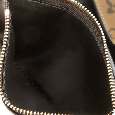 ルイヴィトン LOUIS VUITTON ポルトフォイユ ヴィクトリーヌ M81557 モノグラムリバース モノグラムリバースキャンバス 三つ折り財布 ゴールド金具 茶 コンパクトウォレット