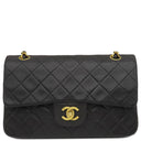 シャネル CHANEL マトラッセ 23 フラップバッグ ブラック ラムスキン ショルダーバッグ ゴールド金具 黒 ダブルフラップ ダブルチェーン Wチェーン