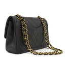 シャネル CHANEL マトラッセ 23 フラップバッグ ブラック ラムスキン ショルダーバッグ ゴールド金具 黒 ダブルフラップ ダブルチェーン Wチェーン