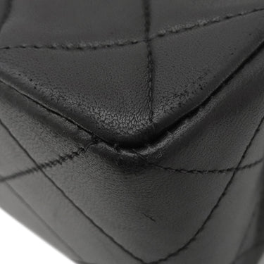 シャネル CHANEL マトラッセ 23 フラップバッグ ブラック ラムスキン ショルダーバッグ ゴールド金具 黒 ダブルフラップ ダブルチェーン Wチェーン