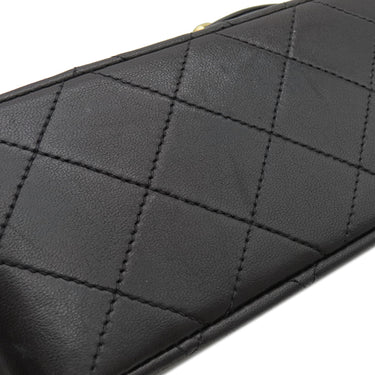 シャネル CHANEL マトラッセ 23 フラップバッグ ブラック ラムスキン ショルダーバッグ ゴールド金具 黒 ダブルフラップ ダブルチェーン Wチェーン