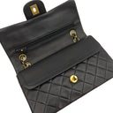 シャネル CHANEL マトラッセ 23 フラップバッグ ブラック ラムスキン ショルダーバッグ ゴールド金具 黒 ダブルフラップ ダブルチェーン Wチェーン