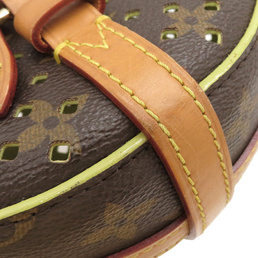 ルイヴィトン LOUIS VUITTON フロール シャンティ M94086 モノグラム モノグラムペルフォレ ショルダーバッグ ゴールド金具 茶