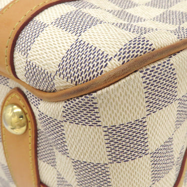 ルイヴィトン LOUIS VUITTON ストレーザ GM N42221 ダミエアズール ダミエアズールキャンバス トートバッグ ゴールド金具 白 肩掛け