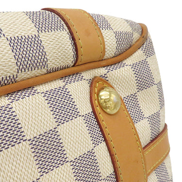 ルイヴィトン LOUIS VUITTON ストレーザ GM N42221 ダミエアズール ダミエアズールキャンバス トートバッグ ゴールド金具 白 肩掛け