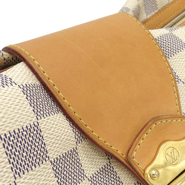 ルイヴィトン LOUIS VUITTON ストレーザ GM N42221 ダミエアズール ダミエアズールキャンバス トートバッグ ゴールド金具 白 肩掛け