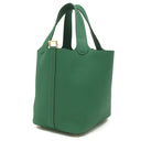 エルメス HERMES ピコタンロックPM ヴェールモワイヤン トリヨンクレマンス ハンドバッグ ゴールド金具 新品 未使用 緑