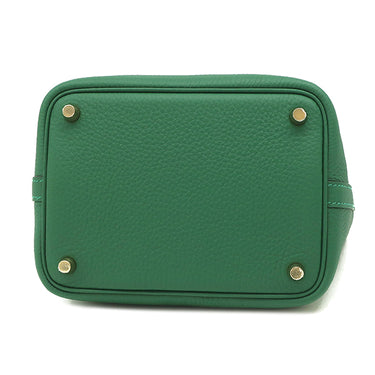 エルメス HERMES ピコタンロックPM ヴェールモワイヤン トリヨンクレマンス ハンドバッグ ゴールド金具 新品 未使用 緑