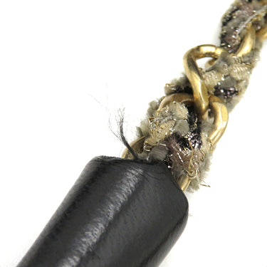 シャネル CHANEL マトラッセ ツイードショルダー ブラック ラムスキン ツイード ショルダーバッグ ヴィンテージ金具 黒 ココマーク トート