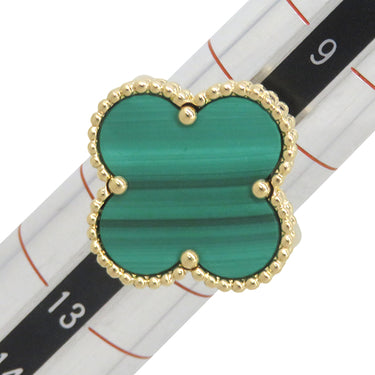ヴァンクリーフアーペル Van Cleef & Arpels マジック アルハンブラ リング VCAR03AV00 イエローゴールド×グリーン K18YG マラカイト #51(JP11) リング 指輪 緑 Au750 18金 10号