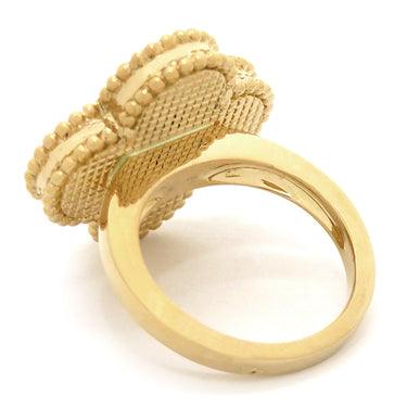 ヴァンクリーフアーペル Van Cleef & Arpels マジック アルハンブラ リング VCAR03AV50 イエローゴールド×グリーン K18YG マラカイト #48(JP8) リング 指輪 緑 Au750 18金 8号