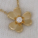 ヴァンクリーフアーペル Van Cleef & Arpels フリヴォル ペンダント ミニ VCARP0J100 イエローゴールド K18YG ダイヤモンド ネックレス 750YG 1Pダイヤ　