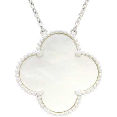 ヴァンクリーフアーペル Van Cleef & Arpels マジック アルハンブラ ネックレス 1モチーフ ホワイトゴールド K18WG マザーオブパール ネックレス 750WG