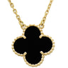 ヴァンクリーフアーペル Van Cleef & Arpels ヴィンテージ アルハンブラ ペンダント VCARA45800 ブラックXイエローゴールド K18YG オニキス ネックレス 黒 Au750 18K