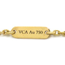 ヴァンクリーフアーペル Van Cleef & Arpels ヴィンテージ アルハンブラ ペンダント VCARA45800 ブラックXイエローゴールド K18YG オニキス ネックレス 黒 Au750 18K