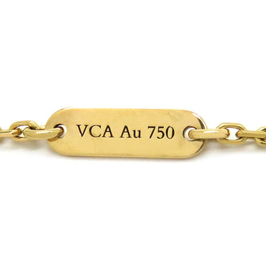 ヴァンクリーフアーペル Van Cleef & Arpels ヴィンテージ アルハンブラ ペンダント VCARA45800 ブラックXイエローゴールド K18YG オニキス ネックレス 黒 Au750 18K