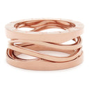 ブルガリ BVLGARI ビーゼロワン B-zero1 レジェンド 3バンドリング 353563 ピンクゴールド K18PG #52(JP12) リング 指輪 750 18金 11号