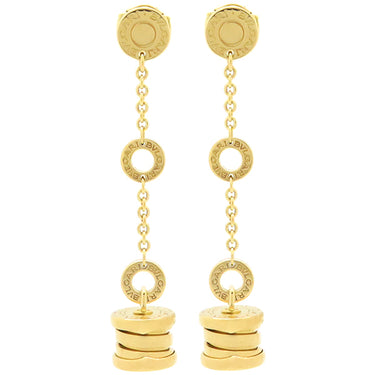 ブルガリ BVLGARI ビーゼロワン エレメント イエローゴールド K18YG ピアス B-zero1 750YG ドロップピアス