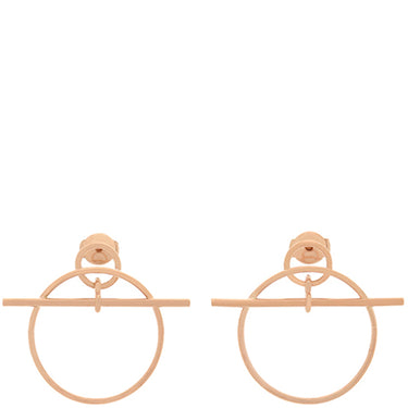 エルメス HERMES エシャペ H105117B 00 ローズゴールド K18PG ピアス ピンクゴールド