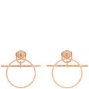 エルメス HERMES エシャペ H105117B 00 ローズゴールド K18PG ピアス ピンクゴールド